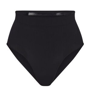 NWOT SKIMS SEAMLESS SCULPT MID WAIST BRIEF ONYX BLACK LARGE X-LARGE